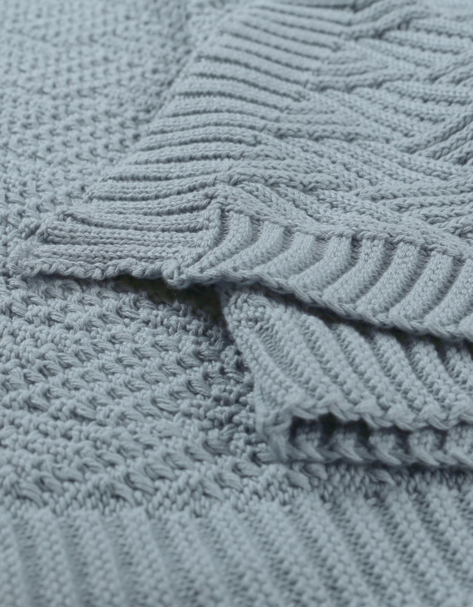 Organic knit blanket 75x100cm