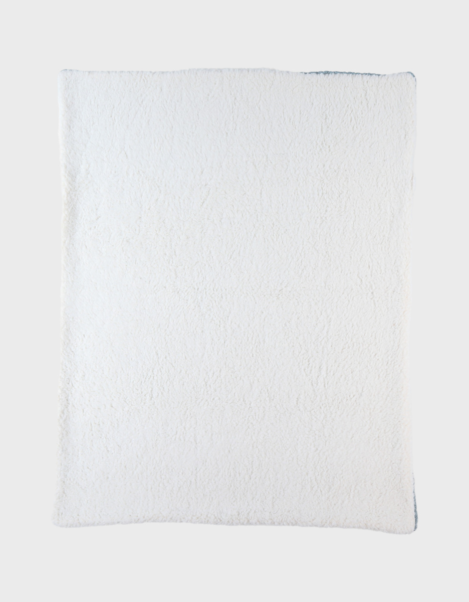 Blanket 75x100cm, Organic Cotton/Sherpa