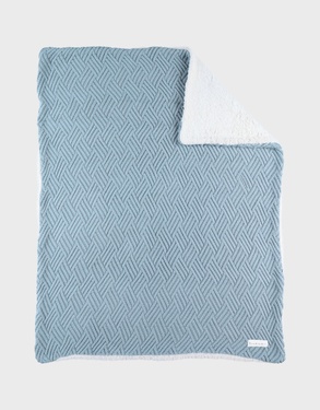 Blanket 75x100cm, Organic Cotton/Sherpa