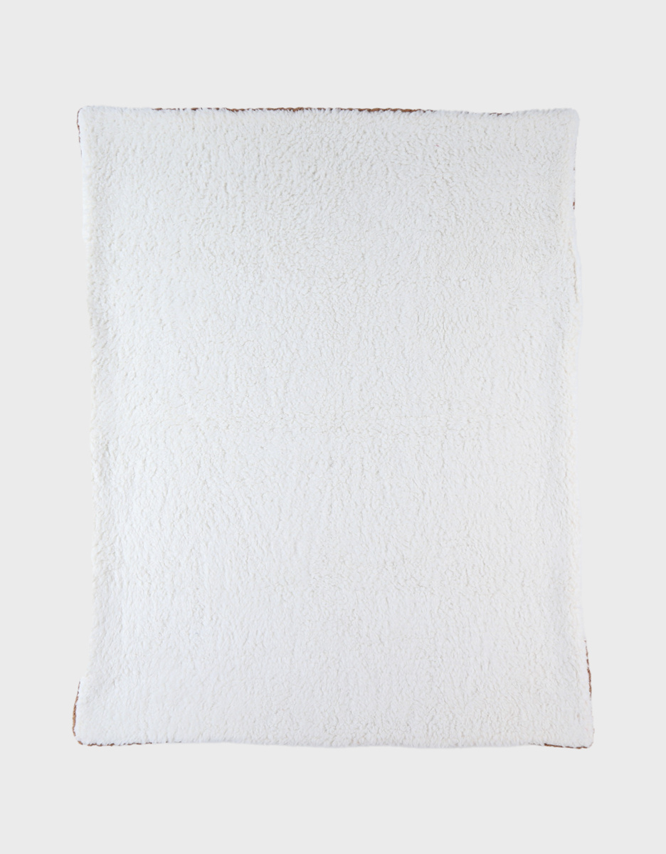 Blanket 75x100cm, Organic Cotton/Sherpa