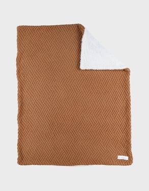 Blanket 75x100cm, Organic Cotton/Sherpa