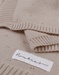 Organic knit blanket 75x100cm