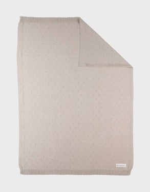 Biologisch gebreide deken 75x100cm