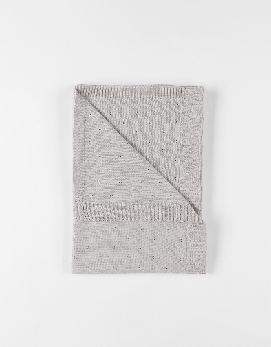 Couverture en tricot BIO 75x100cm