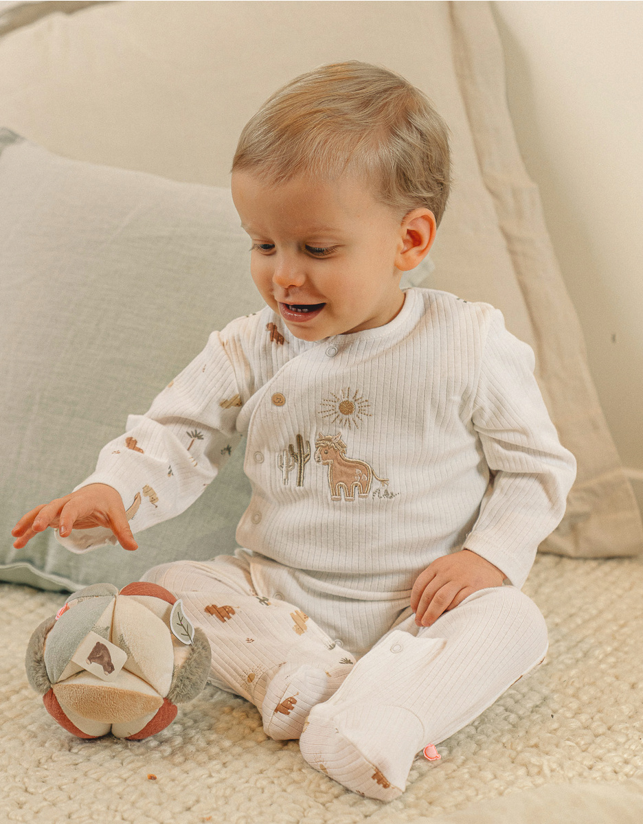 Pyjama bébé, coton structuré