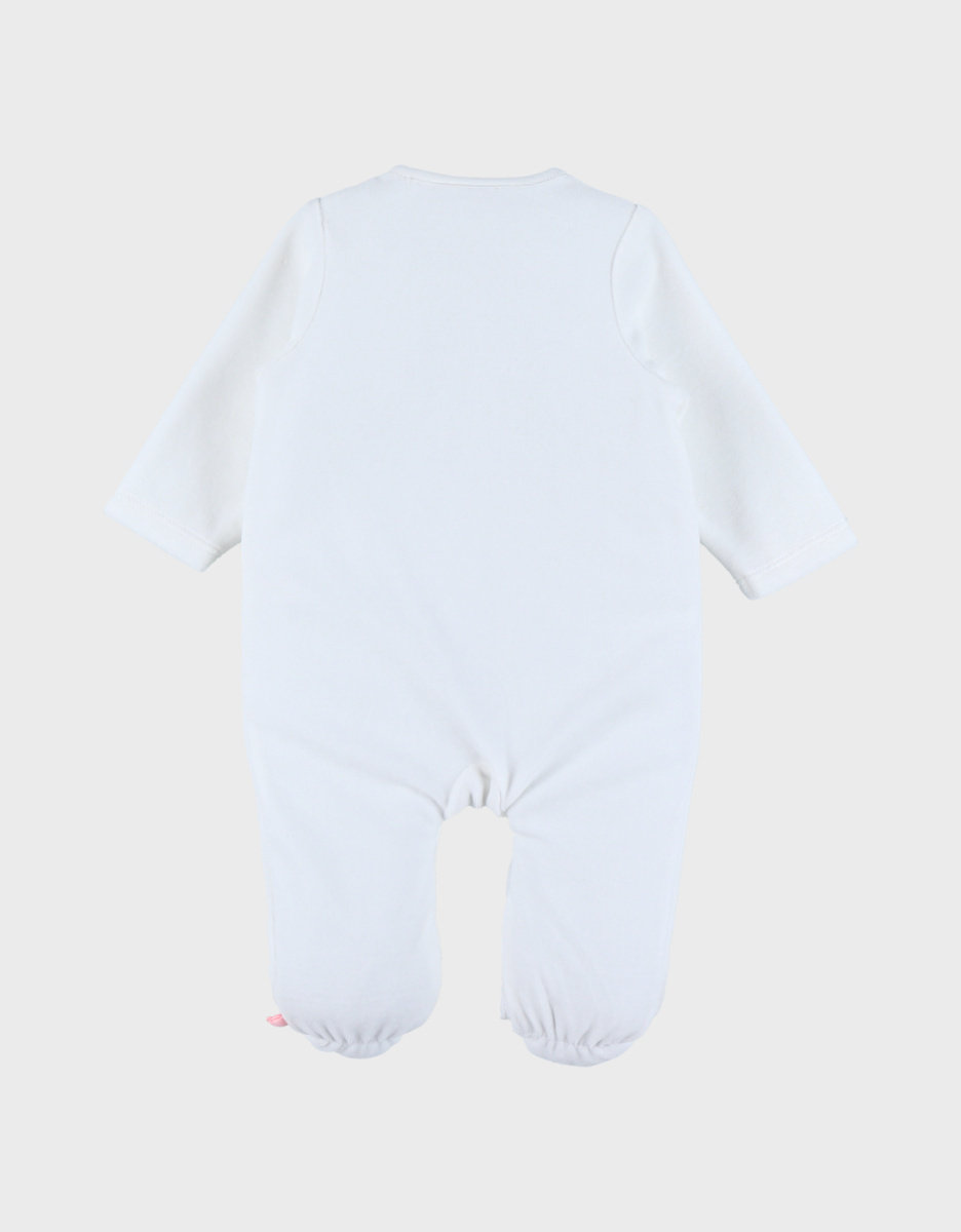 Pyjama bébé, velours brodé