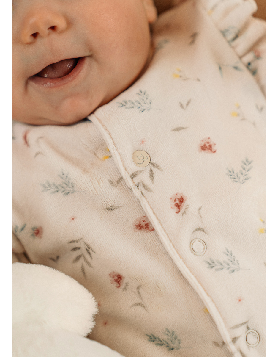 Pyjama bébé, velours imprimé