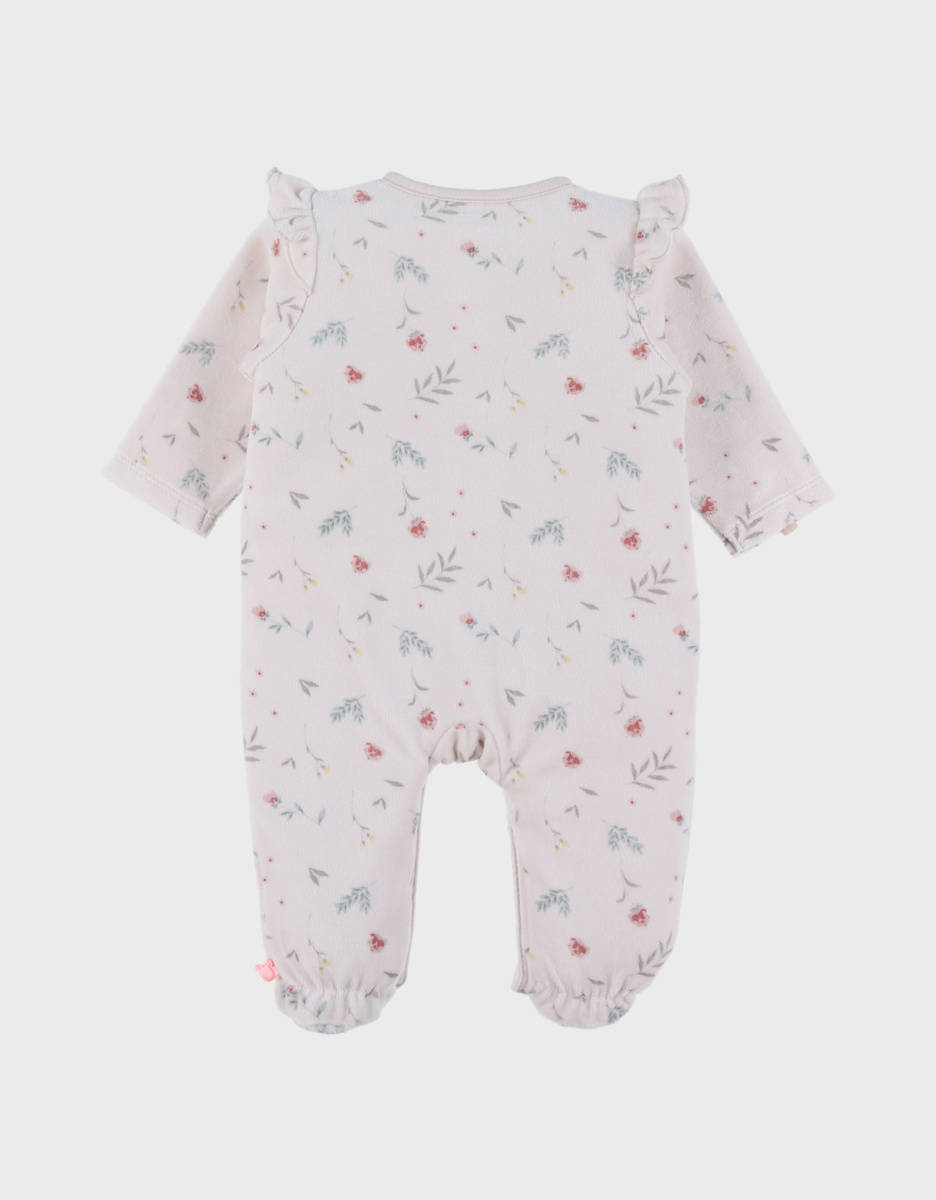 Pyjama bébé, velours imprimé