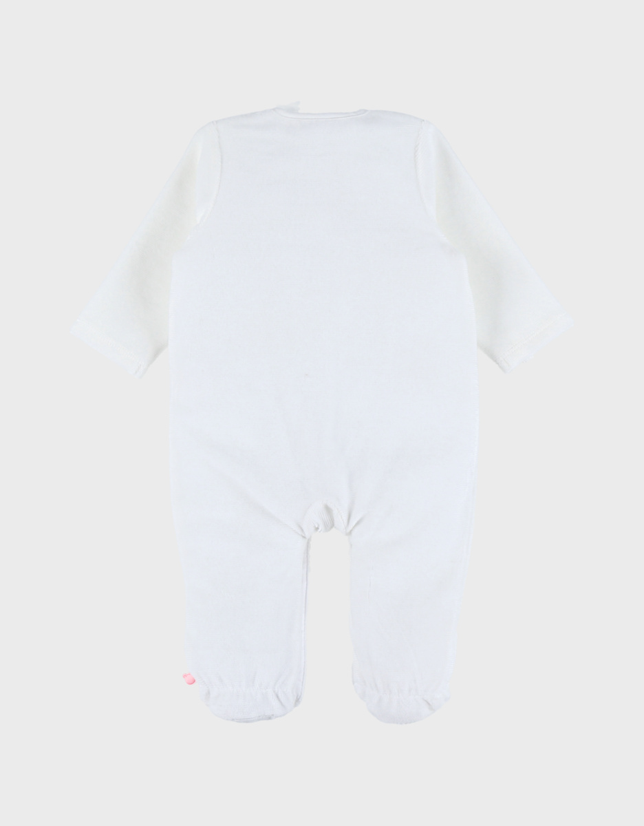 Pyjama bébé, velours brodé