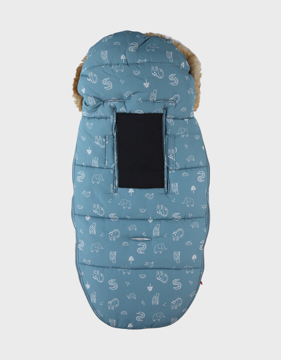Water-repellent canvas footmuff