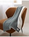 75x100 cm khaki blanket in organic cotton and sherpa
