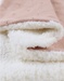 Blanket 75x100cm, Organic Cotton/Sherpa