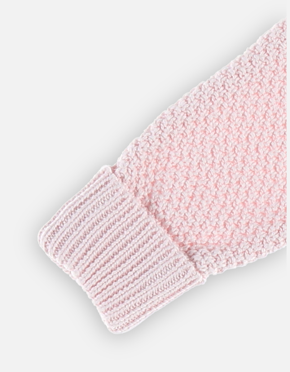 Knitted trousers, light pink