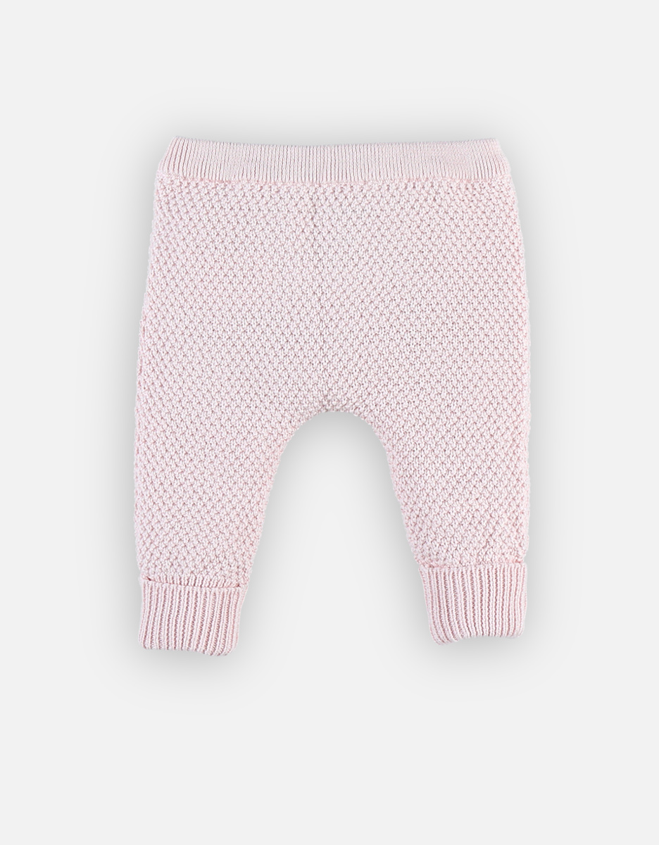 Knitted trousers, light pink