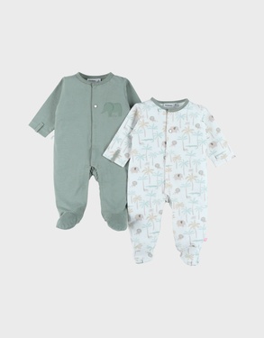 Lot de 2 pyjamas bébé, velours