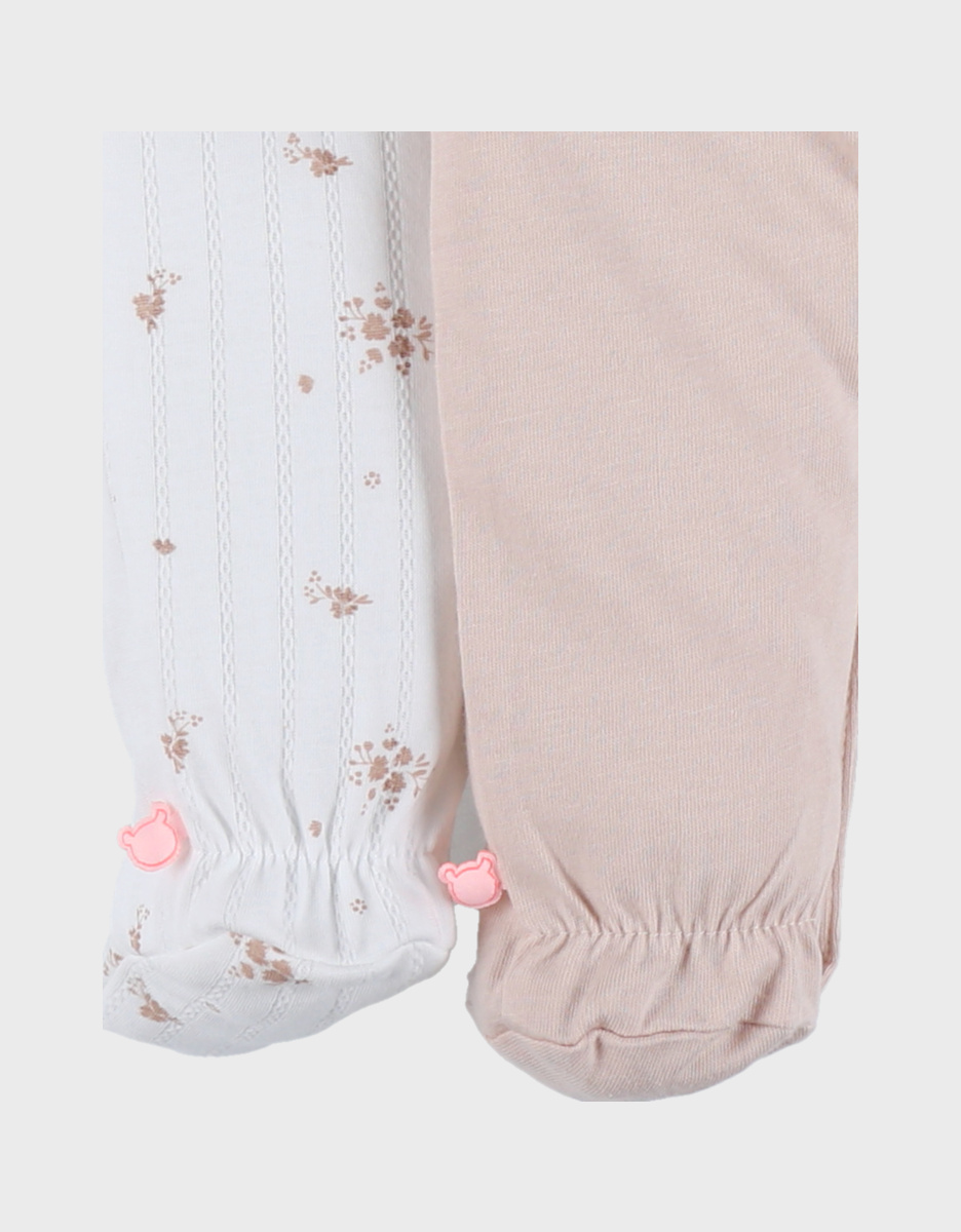 Lot de 2 pyjamas bébé, coton