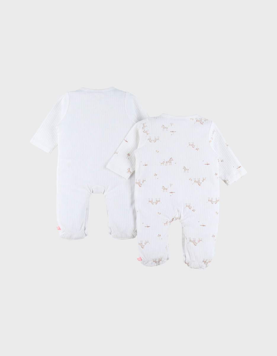 Lot de 2 pyjamas bébé, jersey