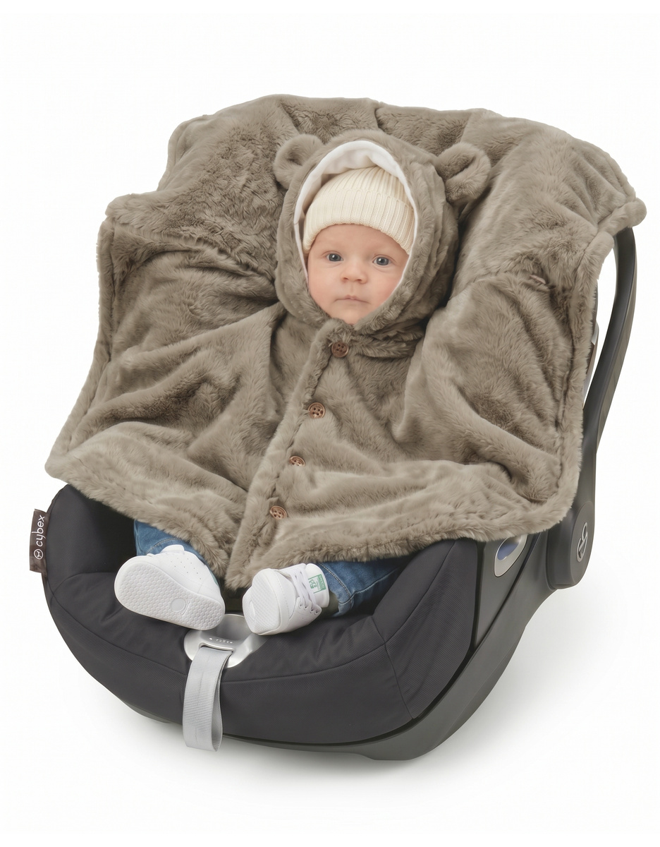 Baby poncho, Groloudoux® extra zacht