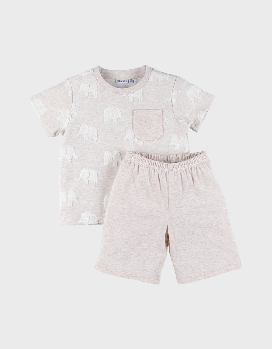 Pyjama bébé, coton jacquard