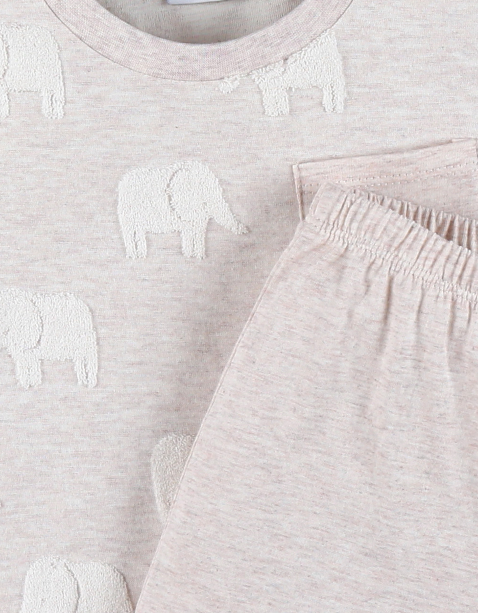 Pyjama bébé, coton jacquard