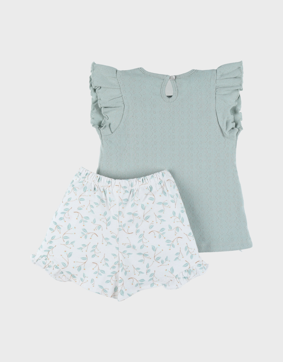 Pyjama bébé, coton pointelle