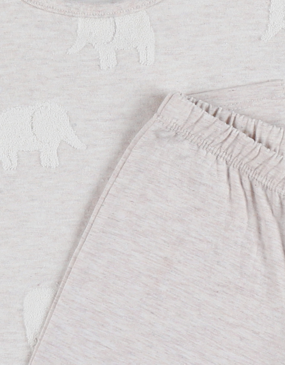 Pyjama bébé, coton jacquard