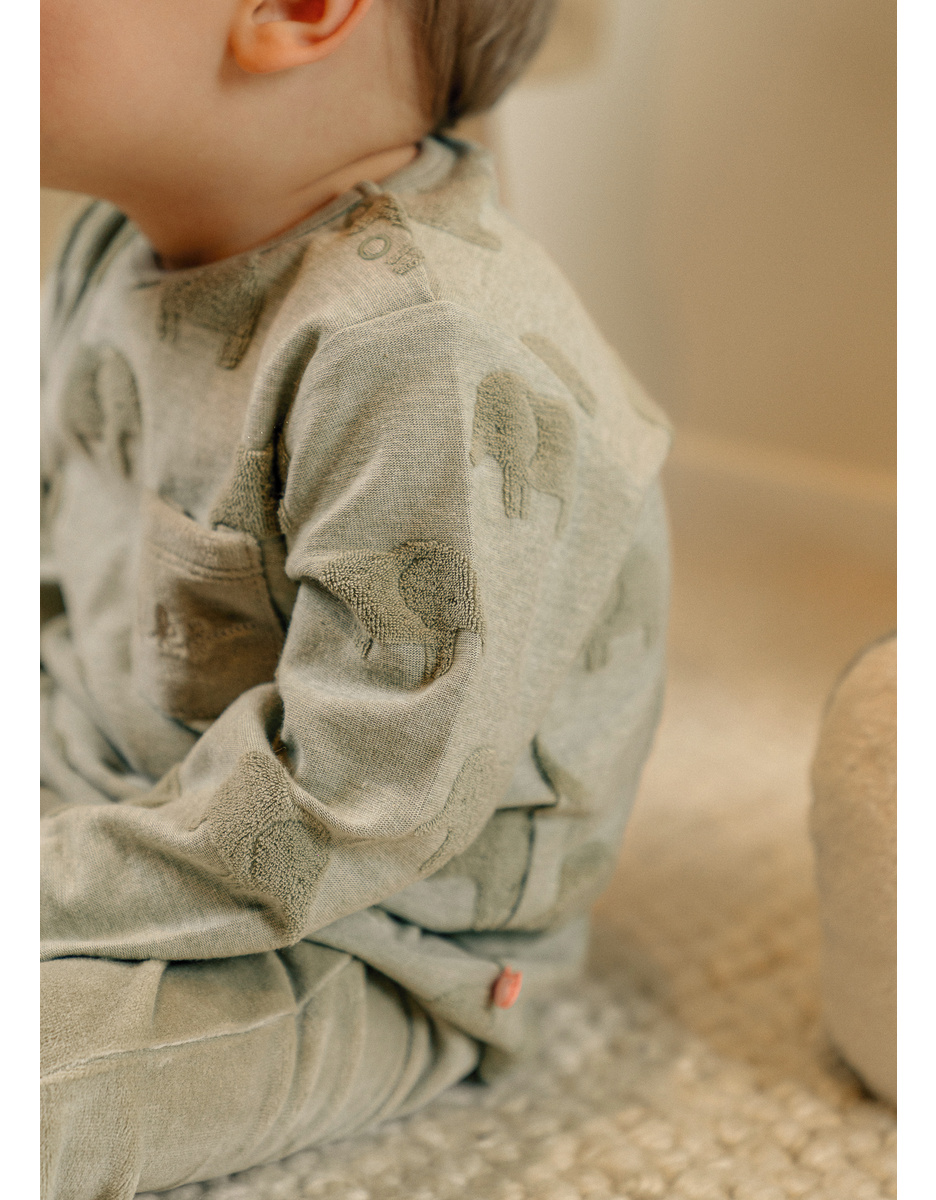 Pyjama bébé, coton jacquard