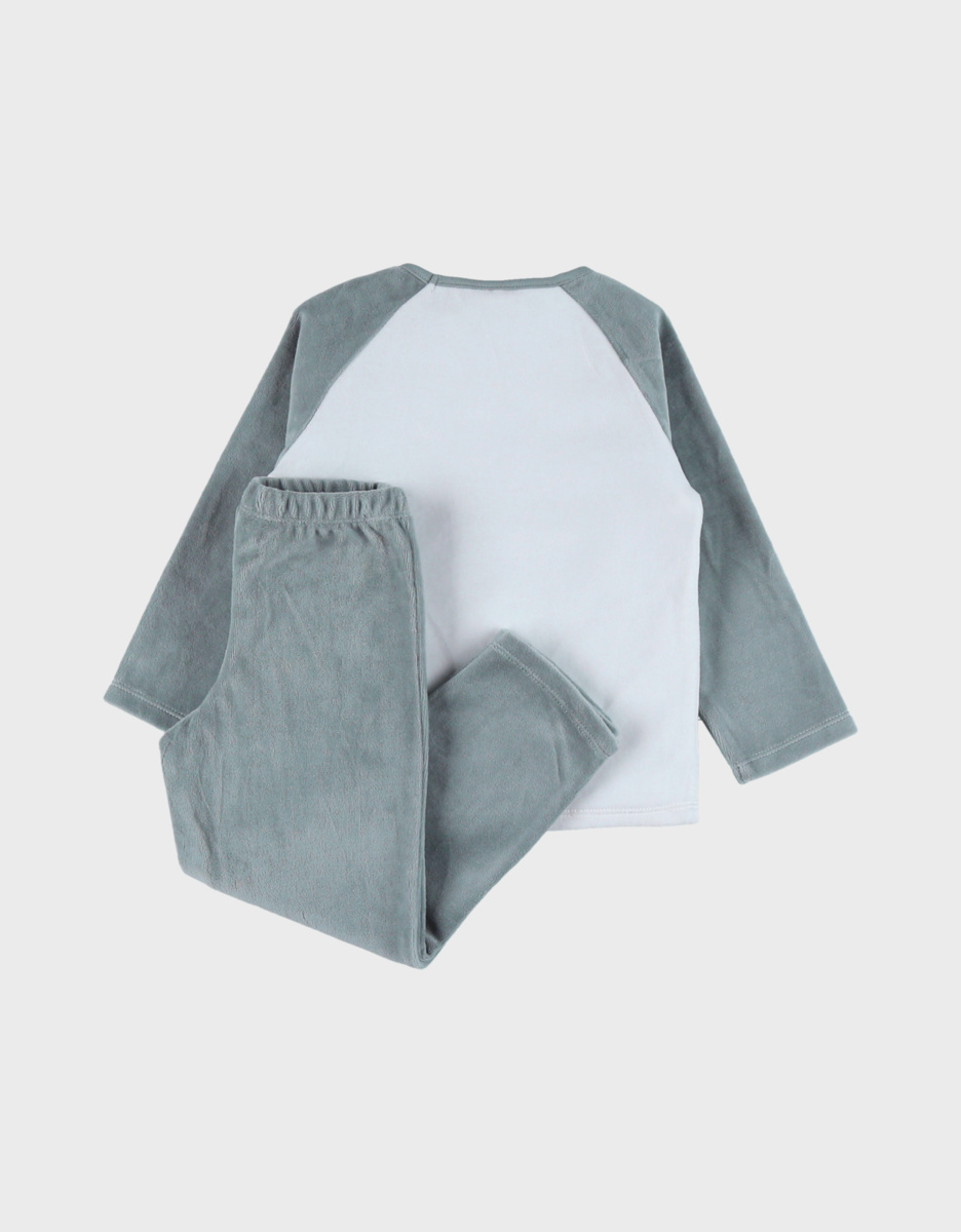Pyjama bébé, velours imprimé