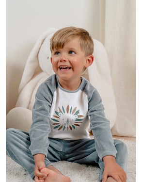 Pyjama bébé, velours imprimé