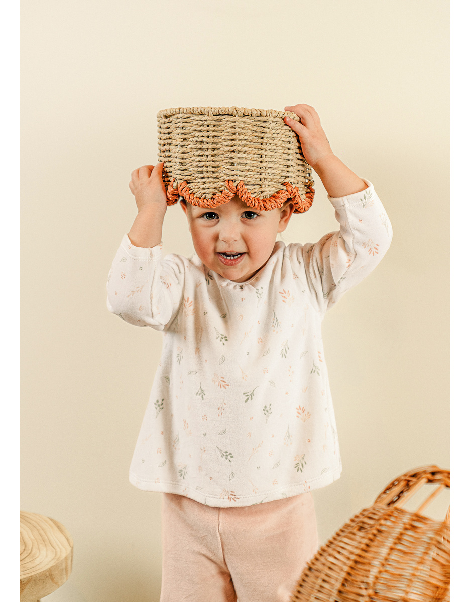 Pyjama bébé, velours imprimé