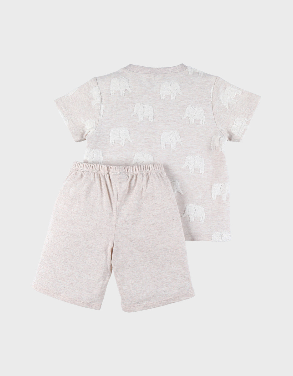 Baby pyjama, jacquard katoen