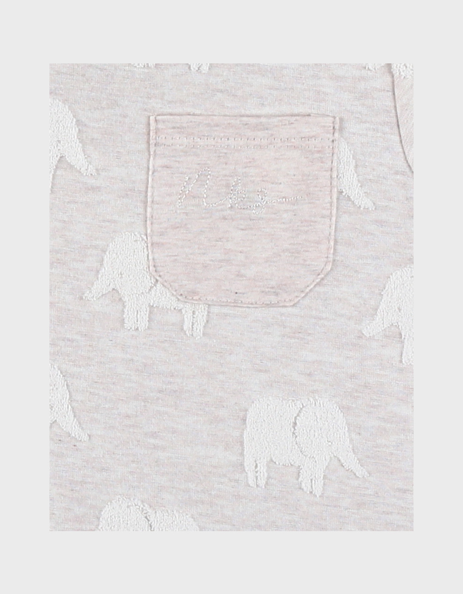 Baby pyjama, jacquard katoen