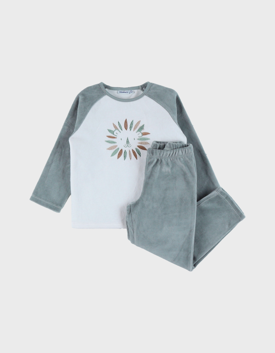 Baby pyjama, bedrukt velours