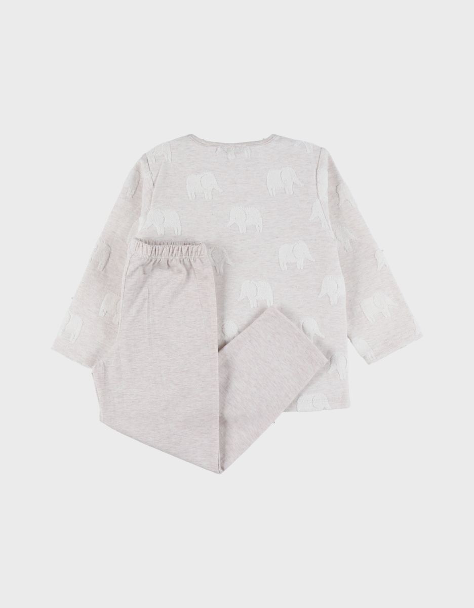 Baby pyjama, jacquard katoen