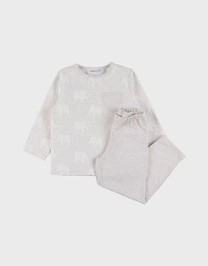 Baby pyjama, jacquard katoen