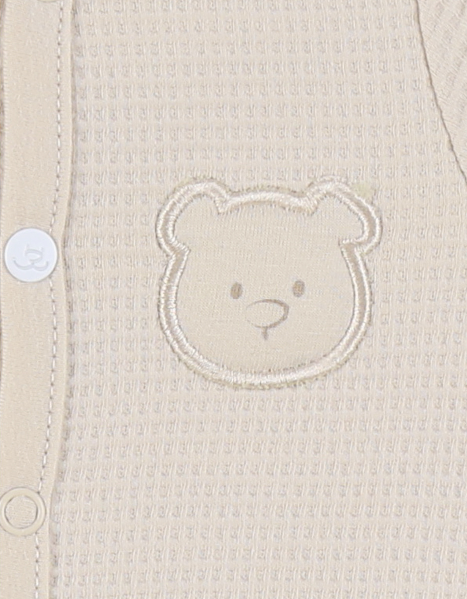 Pyjama dors-bien en coton beige