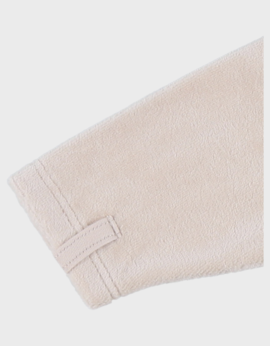 Pyjama dors-bien en velours beige