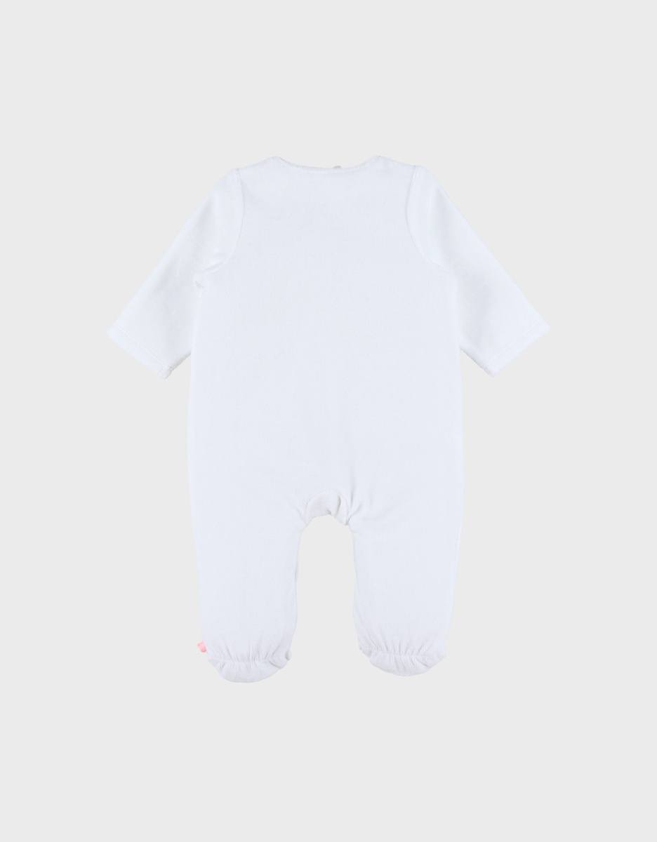 Pyjama dors-bien en velours blanc