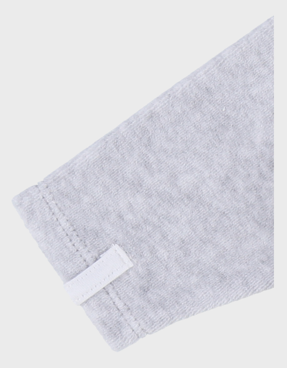 Pyjama dors-bien en velours gris chiné