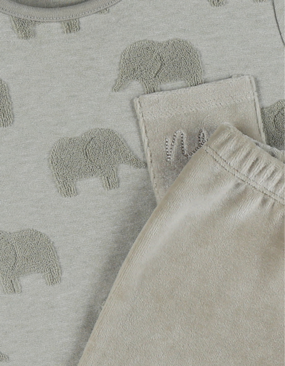 Baby pyjamas, jacquard cotton