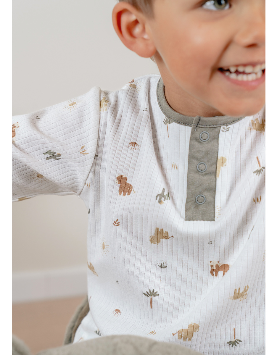 Baby pyjamas, printed jersey