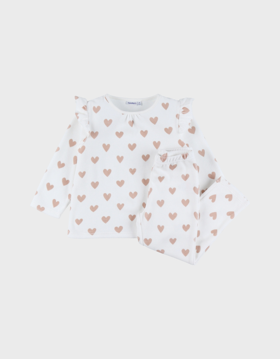 Baby pyjamas, printed velour