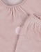 Baby pyjamas, embroidered velour