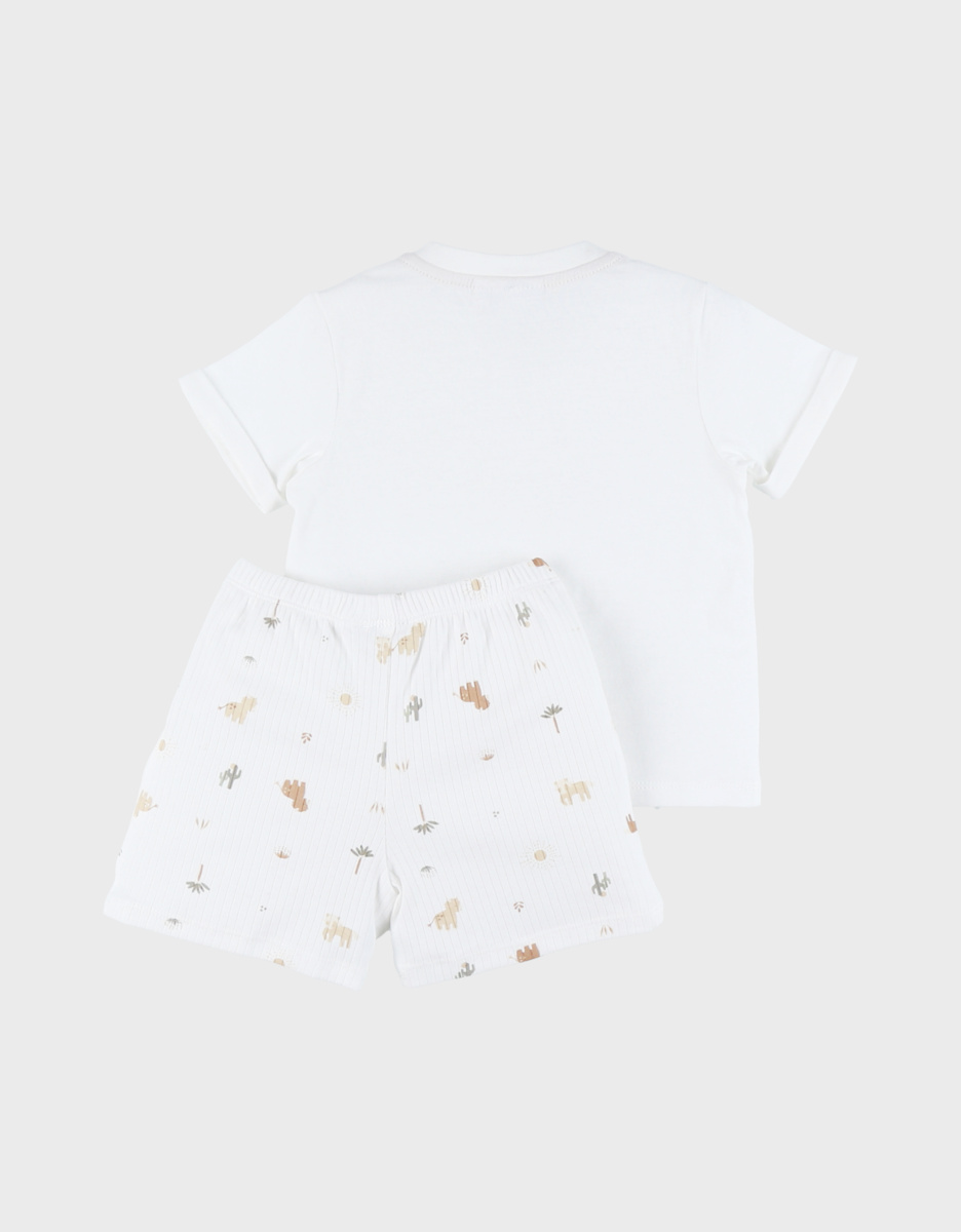 Baby pyjamas, printed cotton