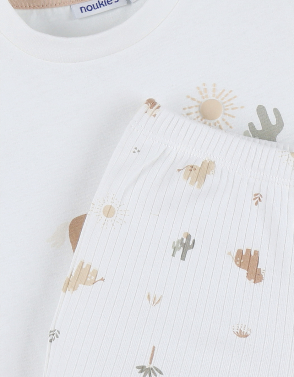 Baby pyjamas, printed cotton