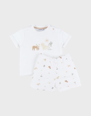 Baby pyjamas, printed cotton