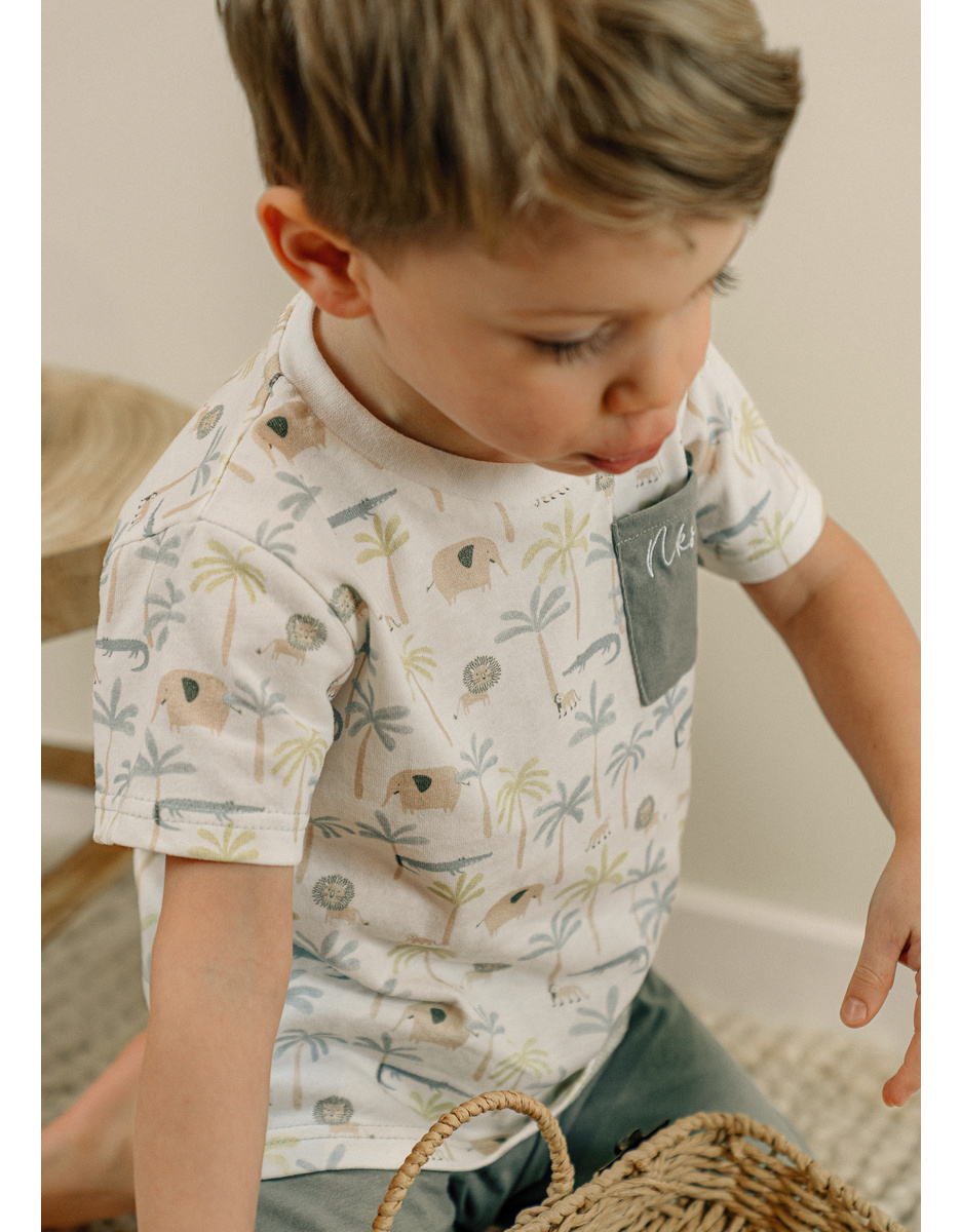 Baby pyjamas, printed cotton