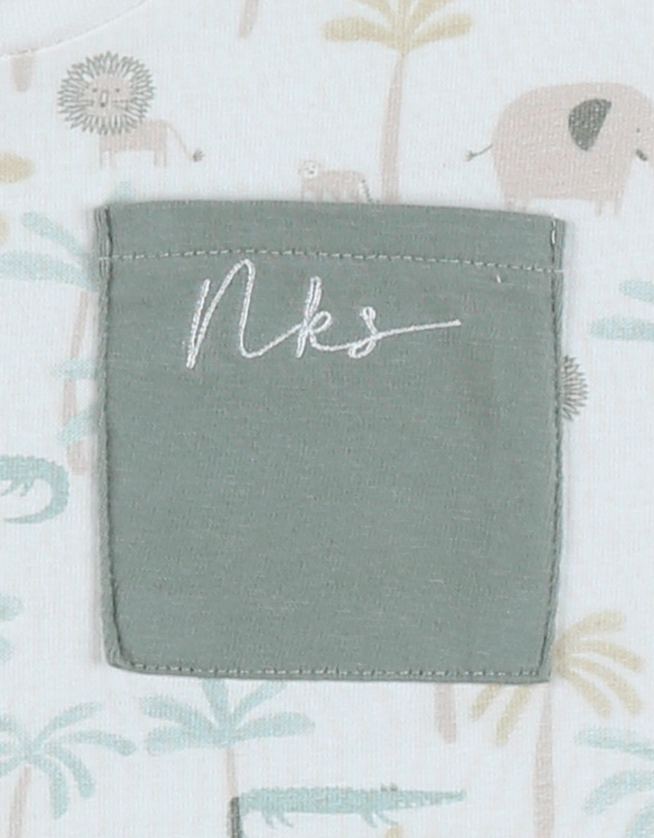 Baby pyjamas, printed cotton