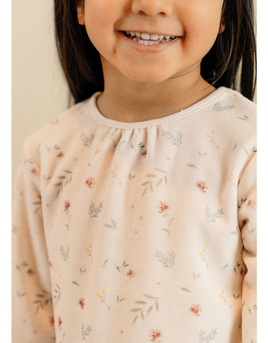Baby pyjamas, printed velour