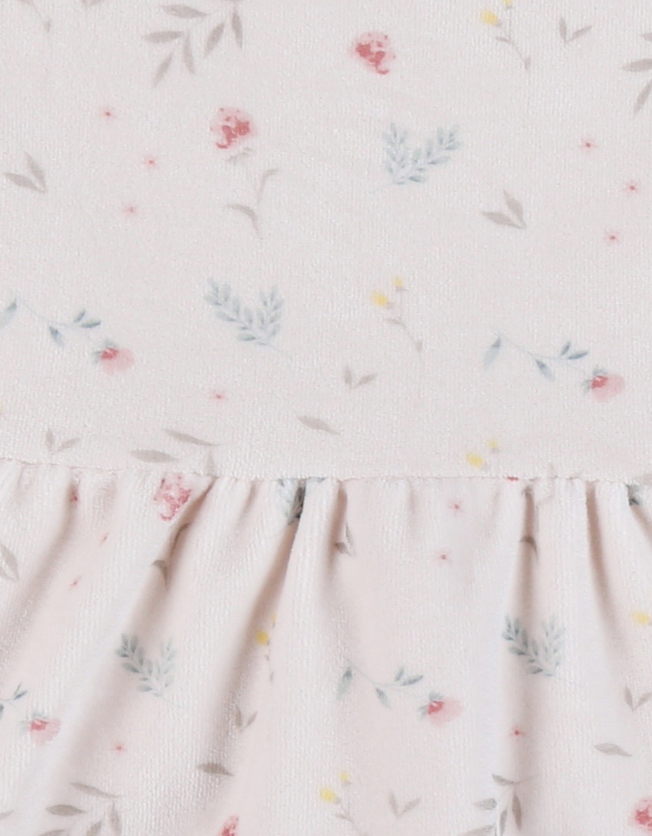 Baby pyjamas, printed velour